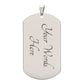 To My Husband | Dog Tag Pendant