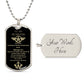 To My Husband | Dog Tag Pendant