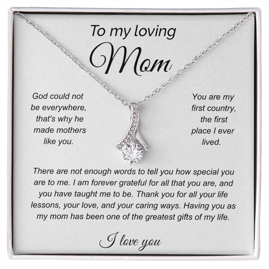 To My Loving Mom | Alluring Beauty Neclace