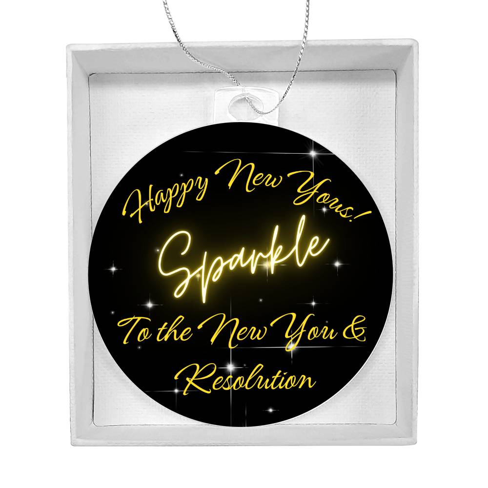 Happy New Yous! | Acrylic Ornament |To the New You & Resolution